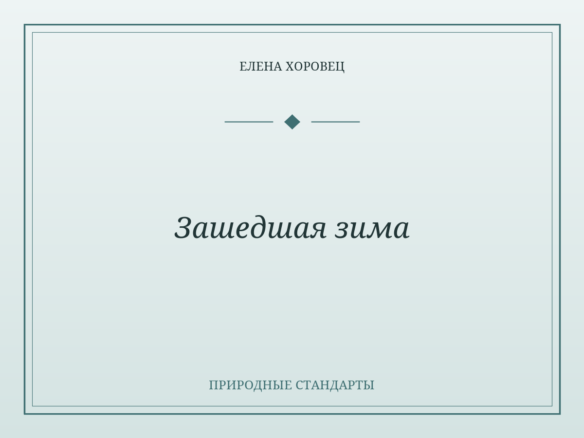 Зашедшая зима